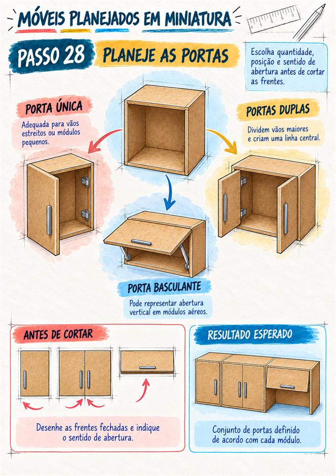 Passo 28 — Planeje as portas