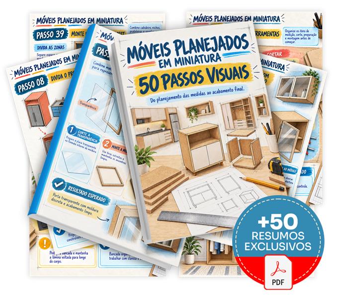 Móveis Planejados em Miniatura — 50 Passos Visuais